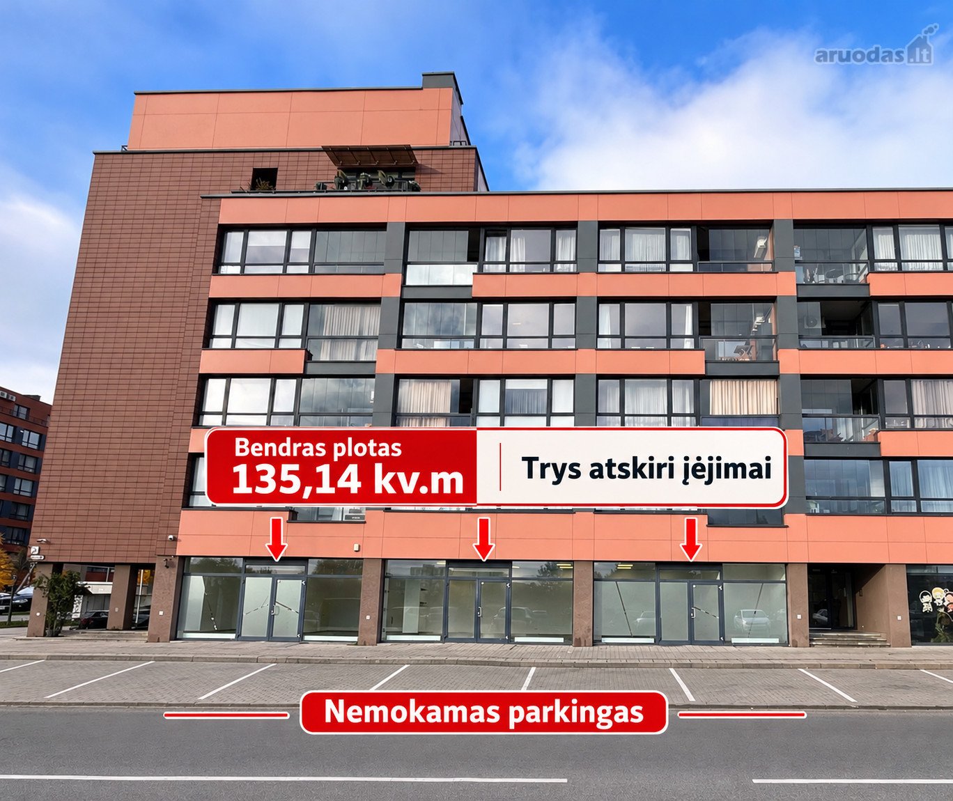 135,14 Kv. M Komercinės Paskirties Patalpos M
