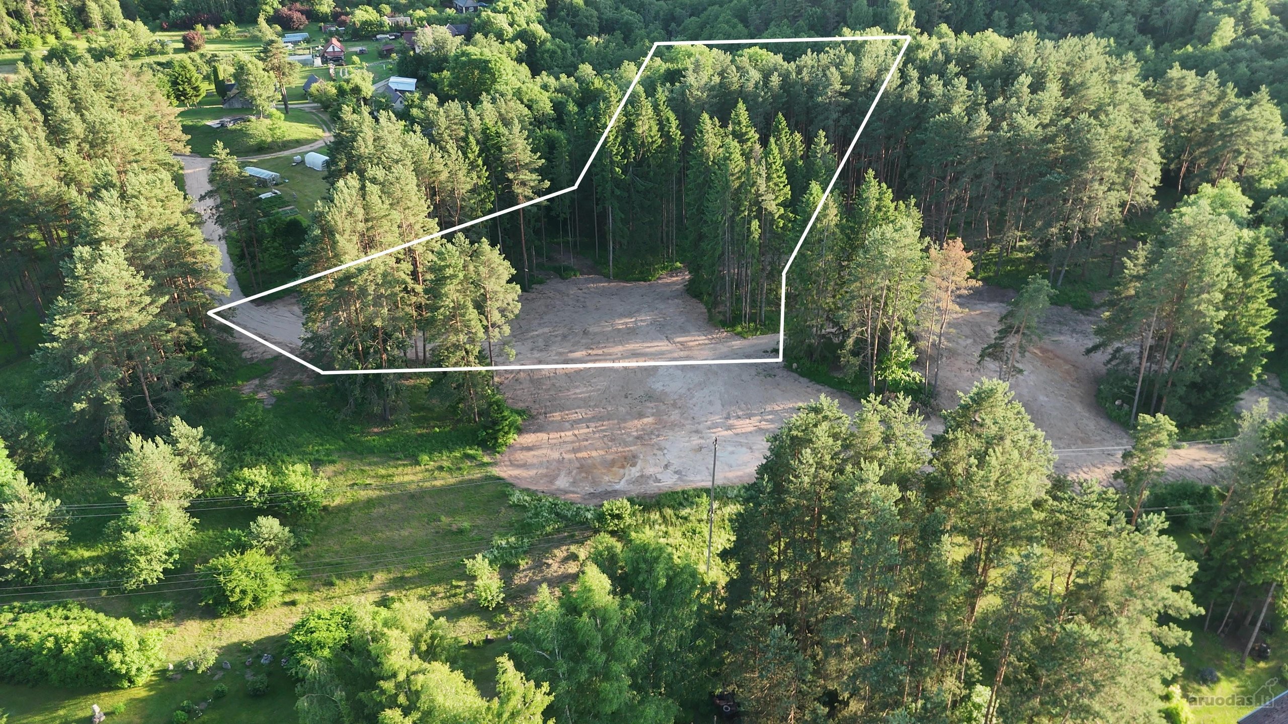 Parduodami apie 82 arų ploto sklypai Malūno g