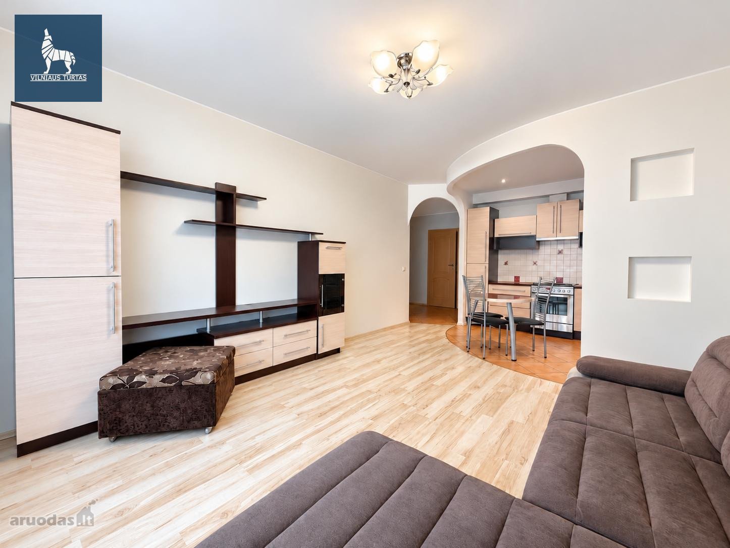 Nuomojamas šviesus ir tvarkingas 60 m² butas