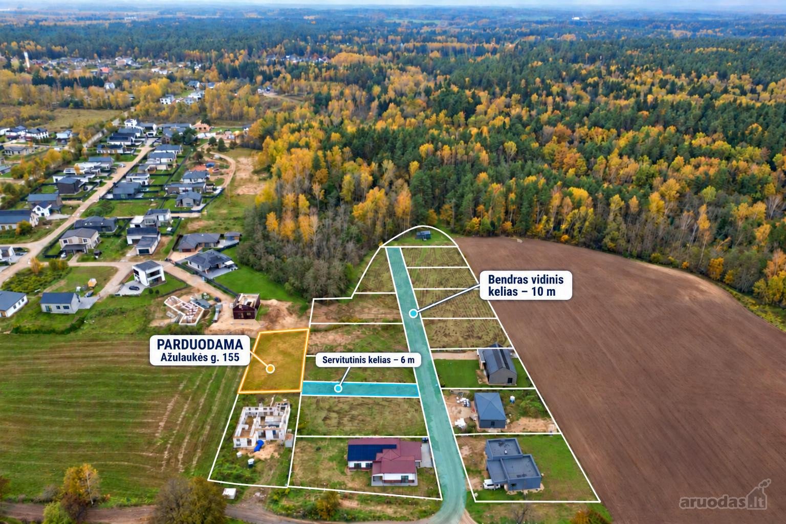 Parduodamas 8,8 aro namų valdos sklypas