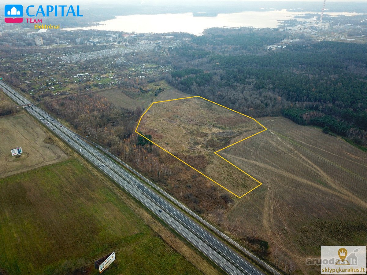 Parduodamas 5,91 ha žemės sklypas šalia A1