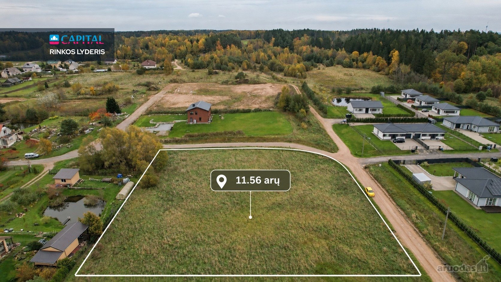 Parduodamas 11,56 Arų Sklypas Rugiagėlių G.,