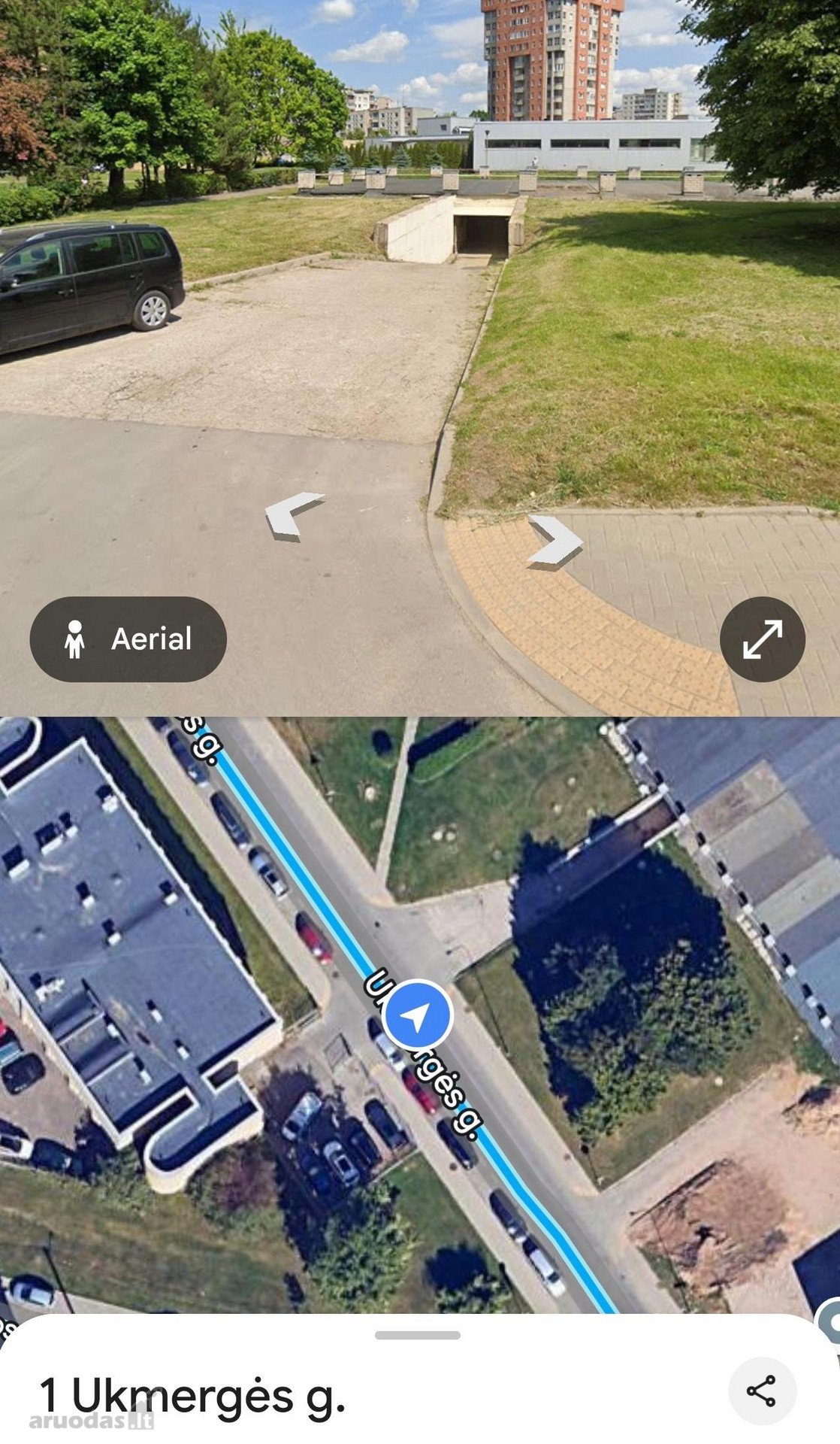 Išnuomojamas požeminis garažas Ukmergės 2b,