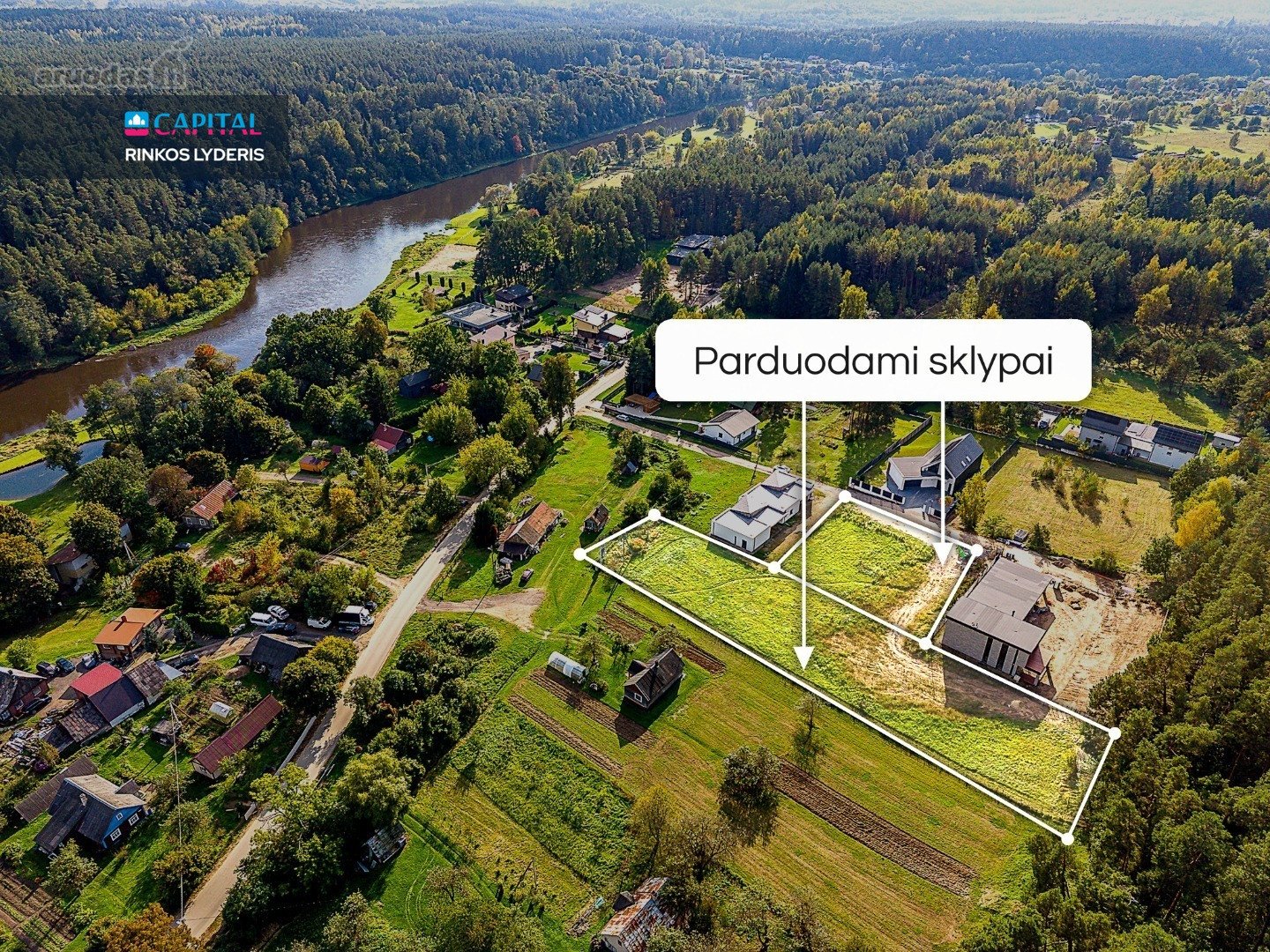 Parduodamas 17 Arų Namų Valdos Sklypas Kartu