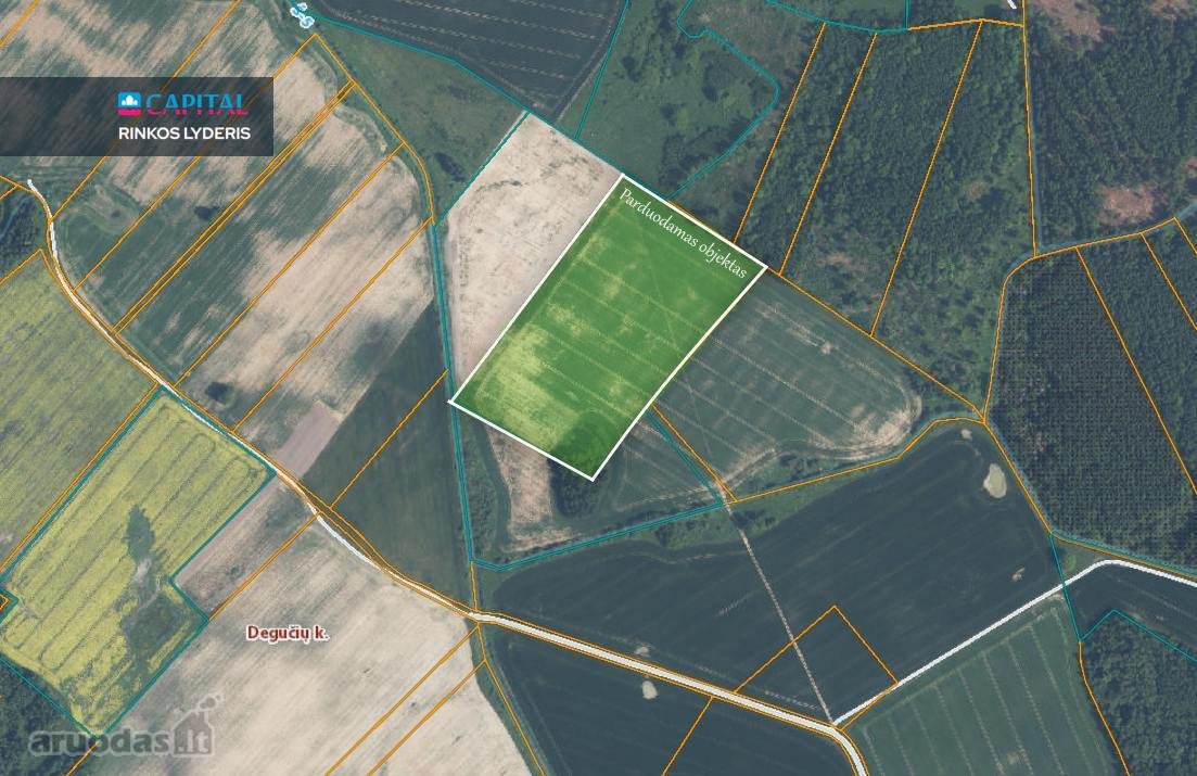 Širvintų R. Degučių Kaime Parduodamas 5,56 Ha