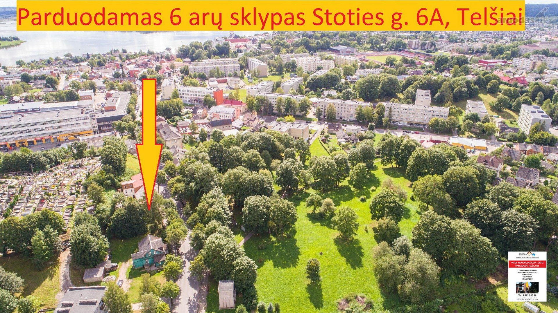 6 arų sklypas centrinėje miesto dalyje,