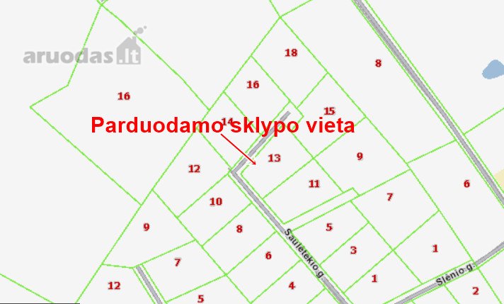 Parduodamas Namų Valdos Žemės Sklypas,
