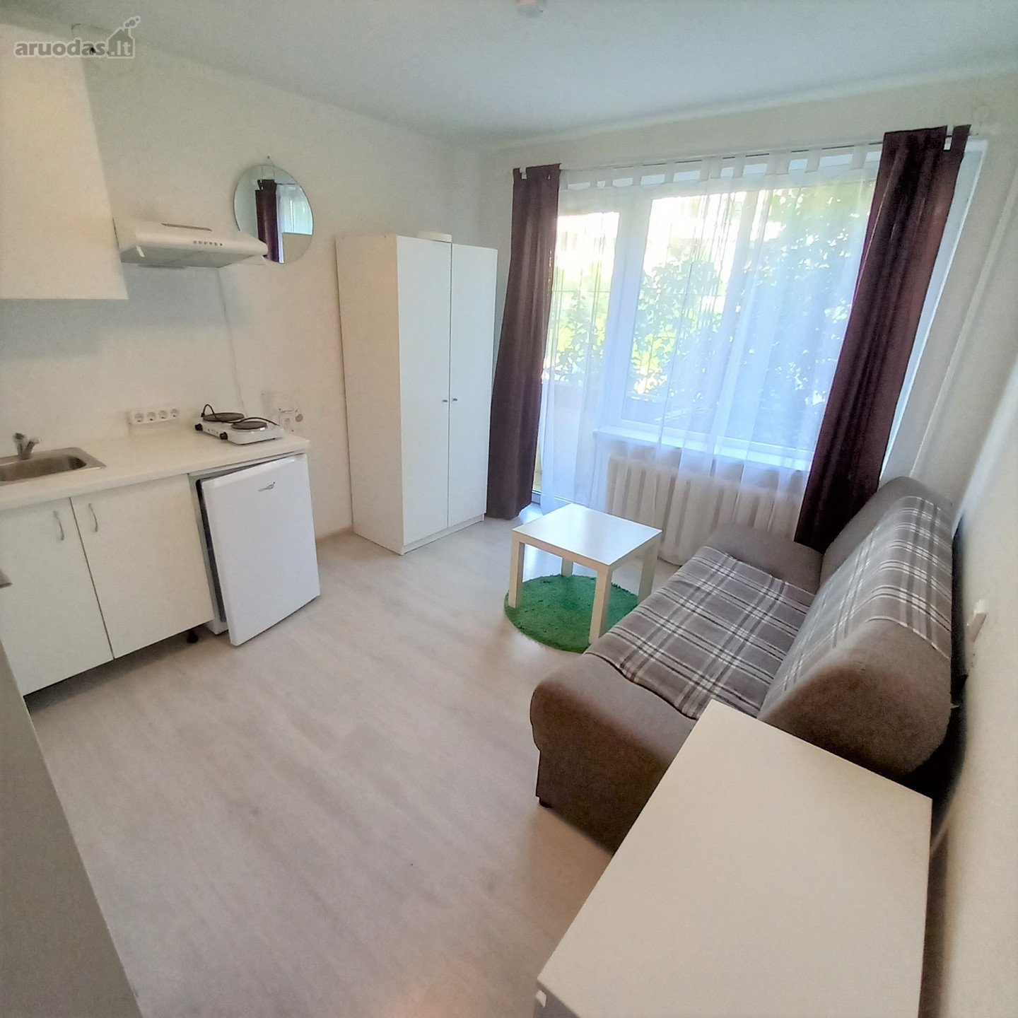 Nuomojamas Tvarkingas 15 m² Butas Su Baldais