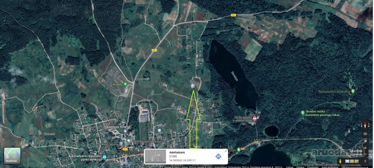 Parduodamas 25 a namų valdos sklypas, labai