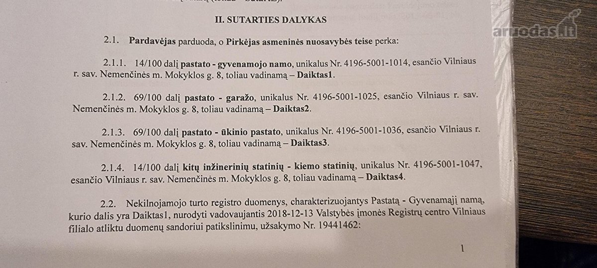 Parduodamas ne baiktas proektas 1 kambario - nuotraukos Nr. 7