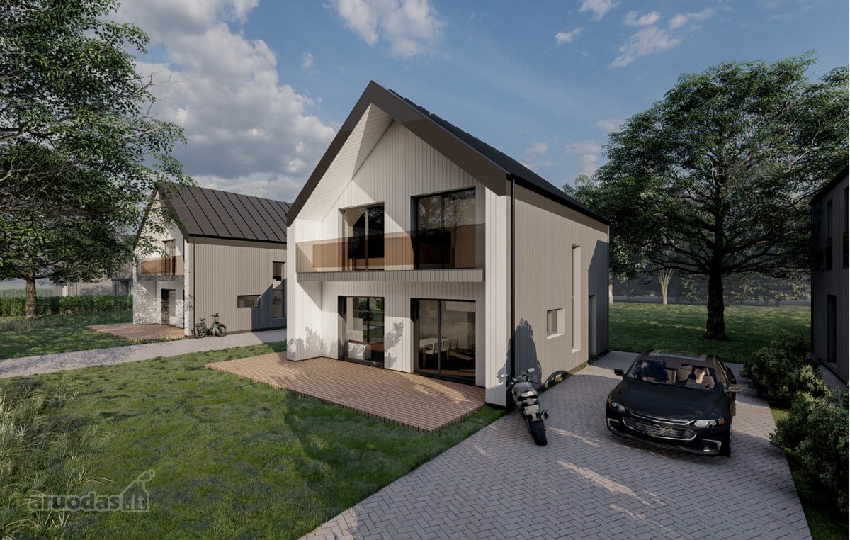 Parduodamas modernus A++ klasės 5 kambarių - nuotraukos Nr. 4