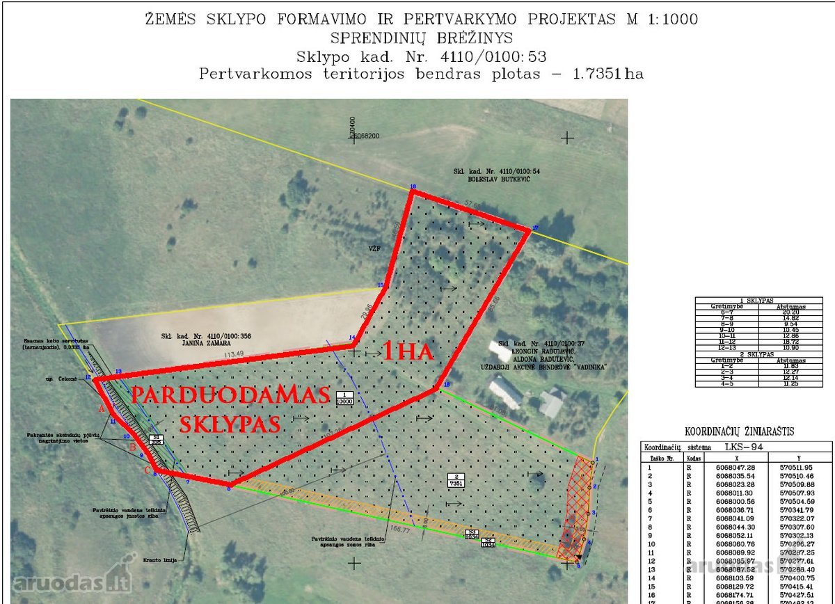 Sklypas, Vilniaus R. Čekoniškių K. Verbų G. Sklypas Nekilnojamo Turto ...