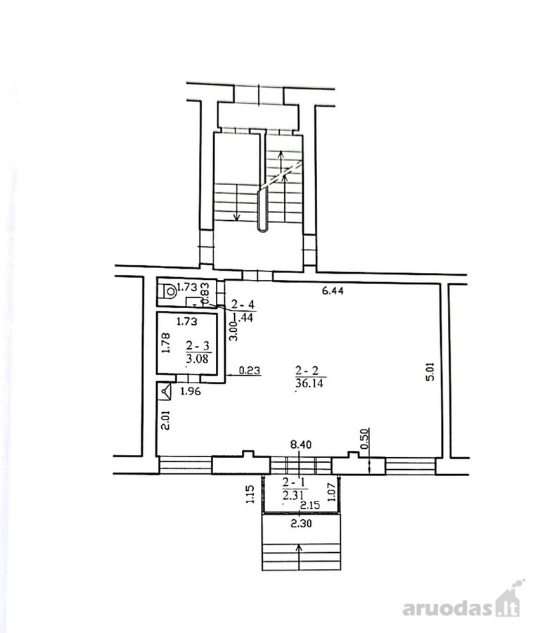 Palangos centre parduodamos 42,97 kv. m - nuotraukos Nr. 3