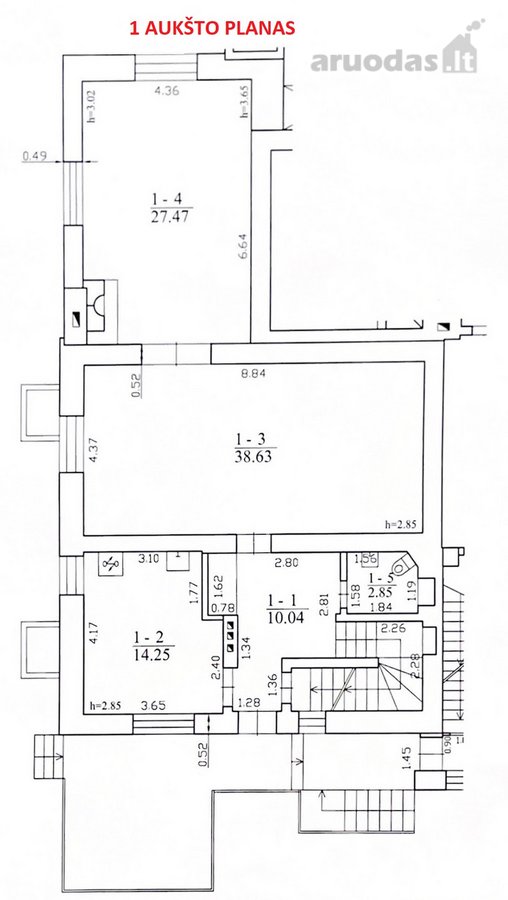 Parduodamas 8 kambarių, 340 kv.m. sublokuotas - nuotraukos Nr. 17
