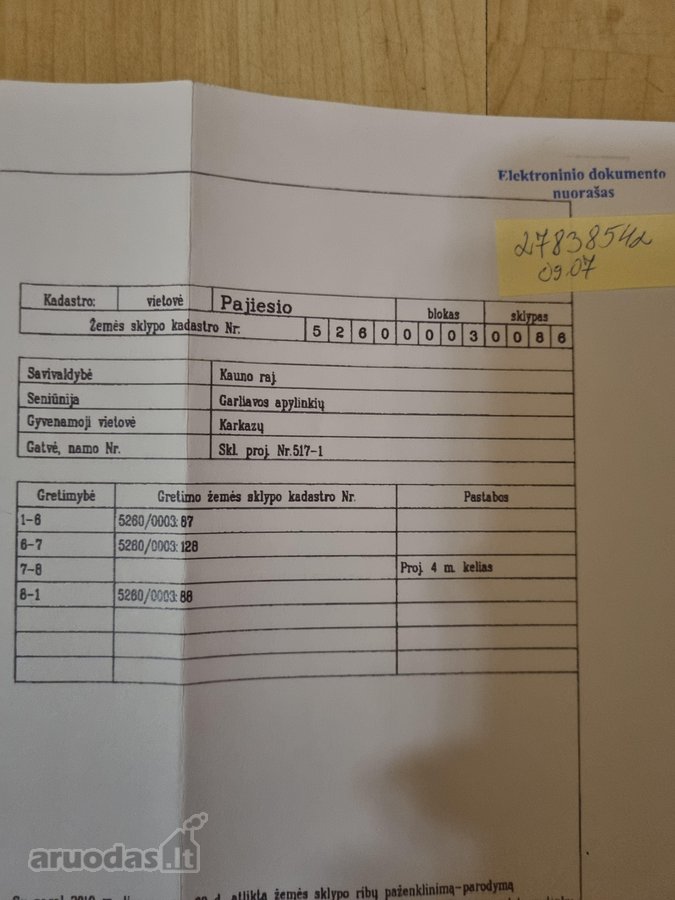 Parduodamas sklypas unikaliojo vietoje prie - nuotraukos Nr. 7