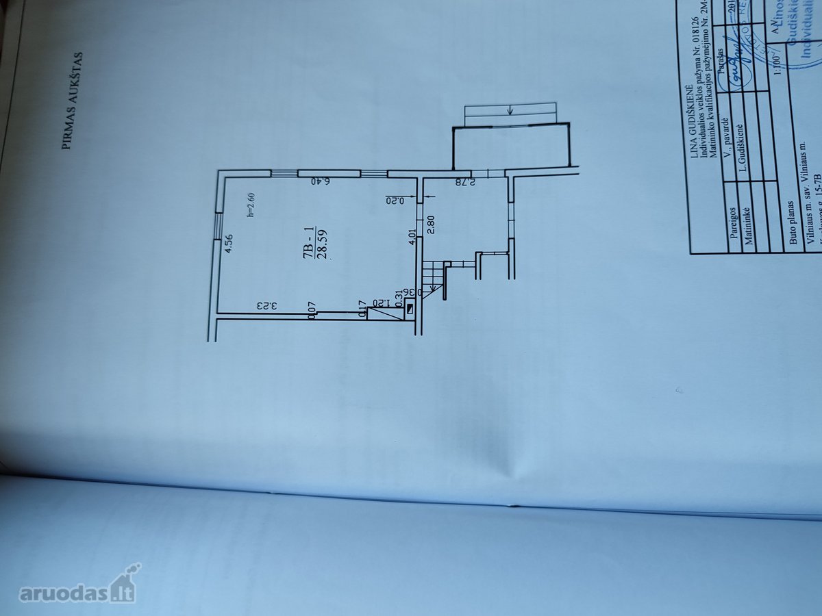 Parduodamas 27,77 kv.m. butas labai patogioje - nuotraukos Nr. 7