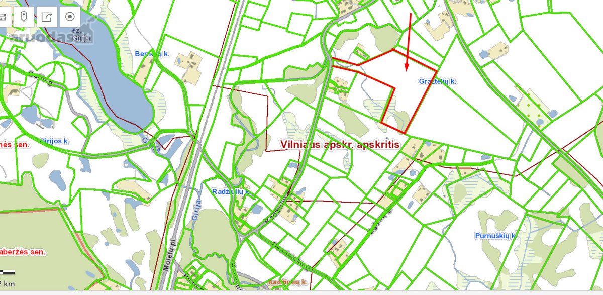 Parduodamas 5.32 Ha Žemės Ūkio Paskirties