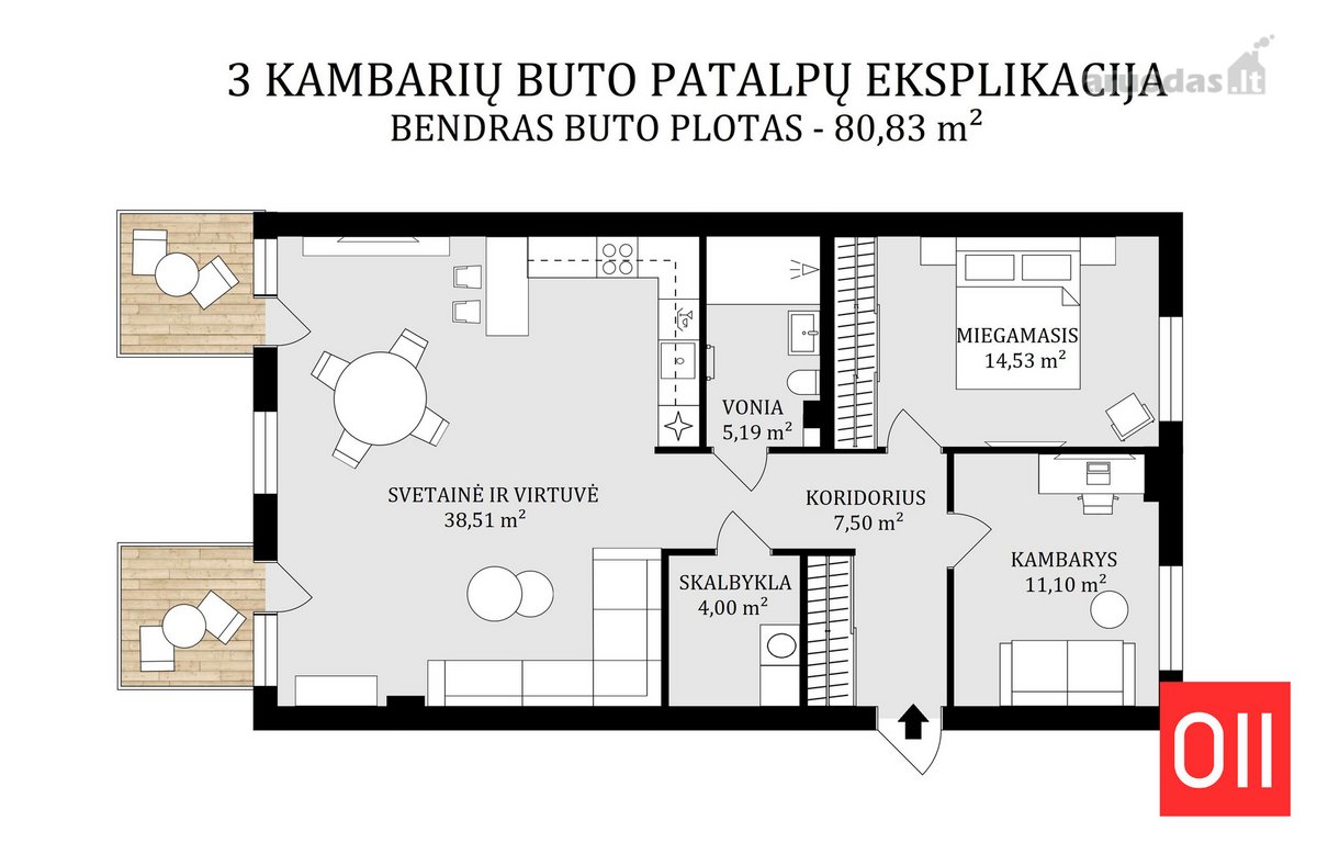 "Užupio terasos" – Jūsų elegantiškam - nuotraukos Nr. 28