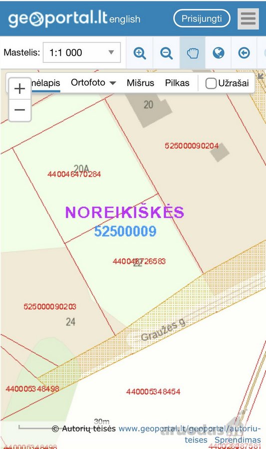 Namų valdos sklypas Ringauduose Graužės g.22. - nuotraukos Nr. 3