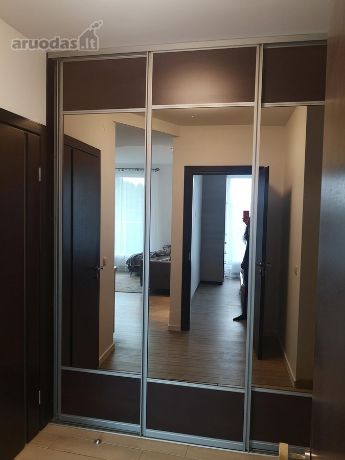 Nuomojamas dviejų kambarių butas su požemine - nuotraukos Nr. 12