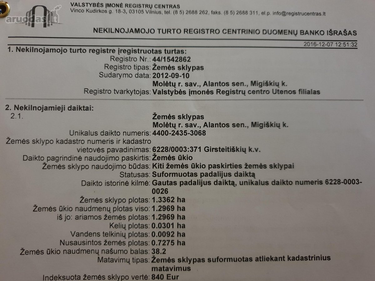 Parduodamas Sklypas Molėtų Rajone Prie - nuotraukos Nr. 9