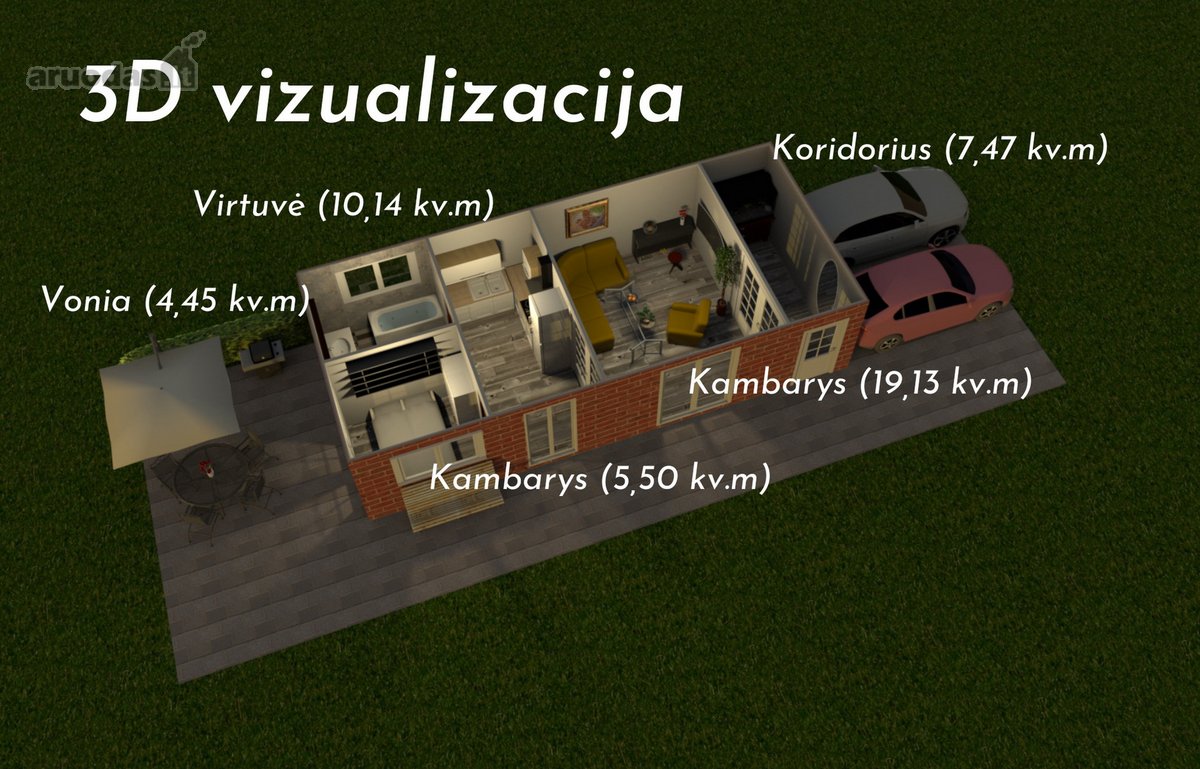 Parduodamos pastatas Karklėje, individualių - nuotraukos Nr. 3