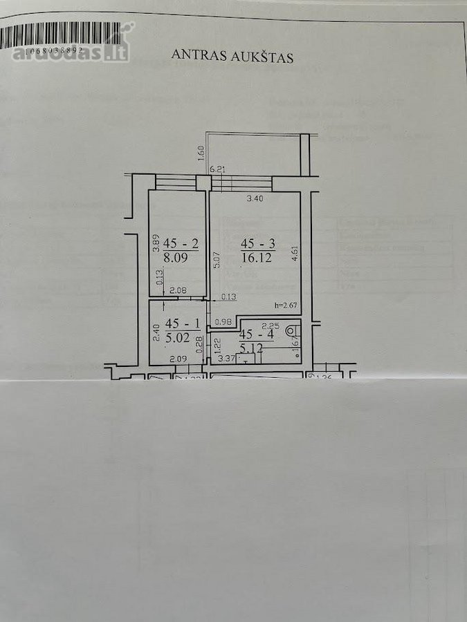 Išnuomojamas 1 kambario butasl abai - nuotraukos Nr. 9
