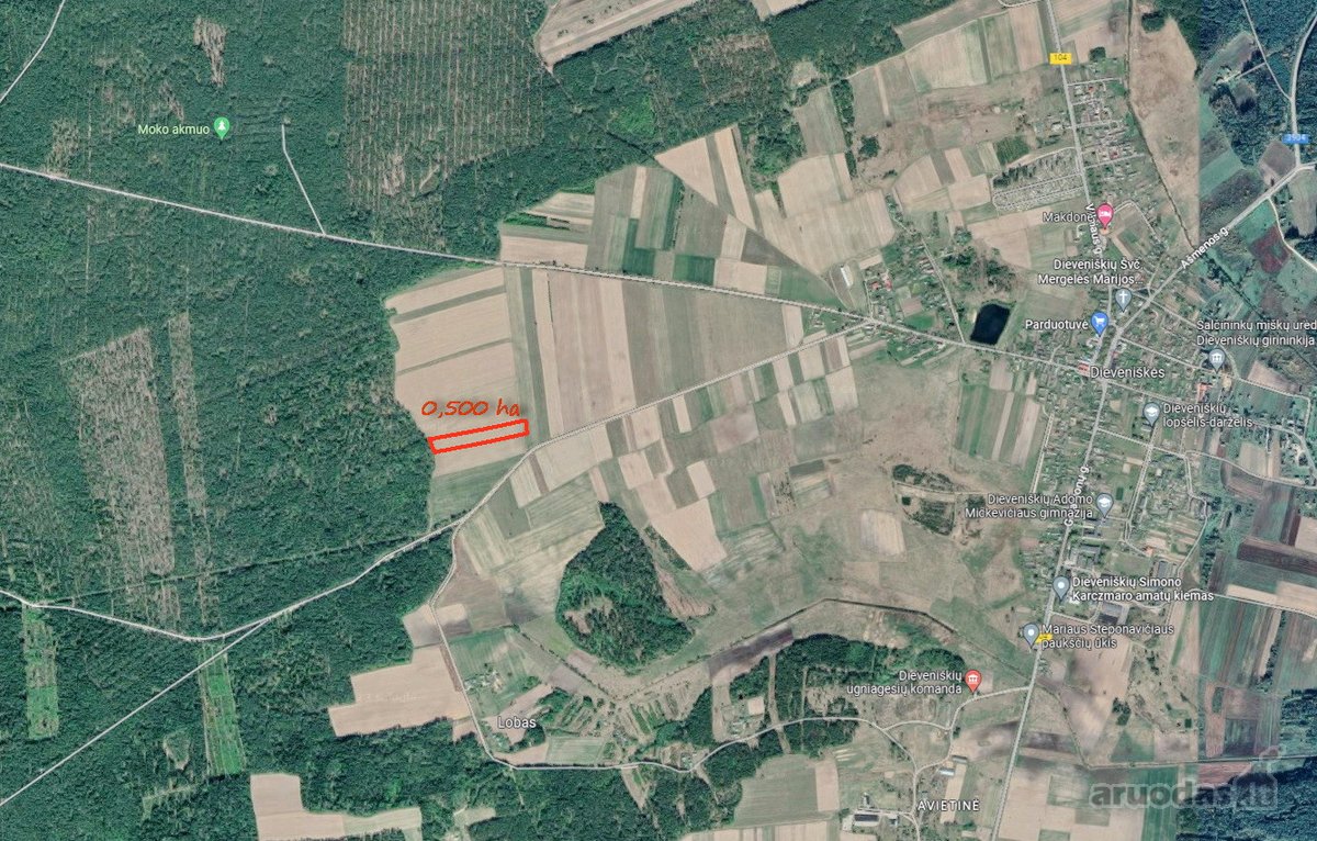 Parduodamas 50a žemės sklypas Šalčininkų raj.