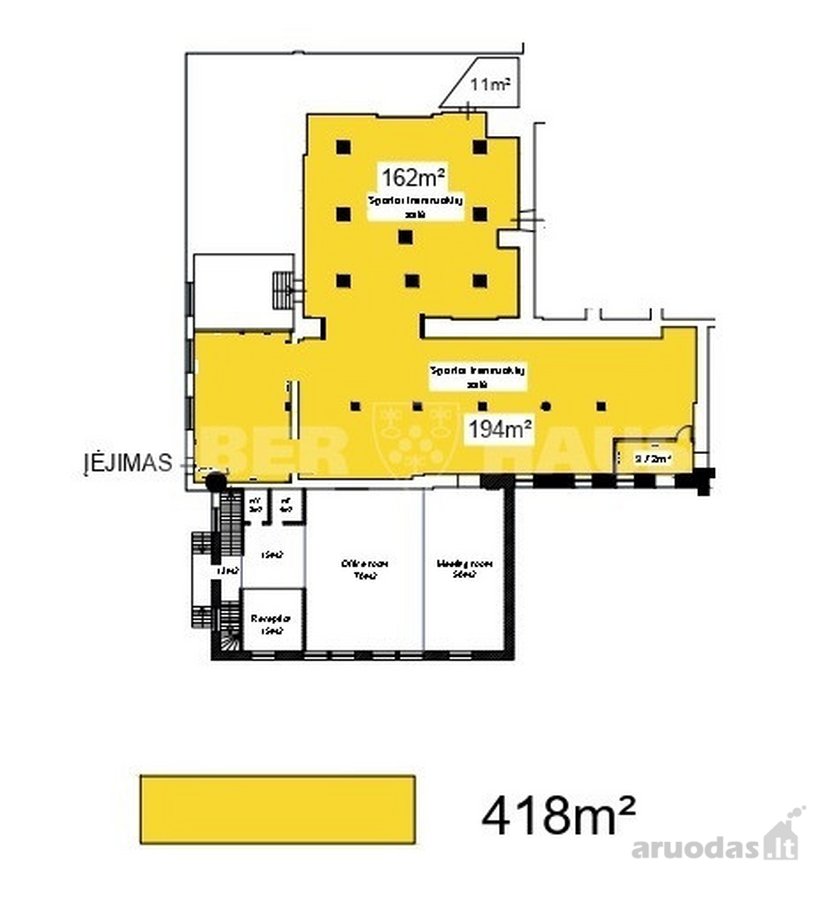 Išnuomojamos 418 m² negyvenamosios patalpos - nuotraukos Nr. 5