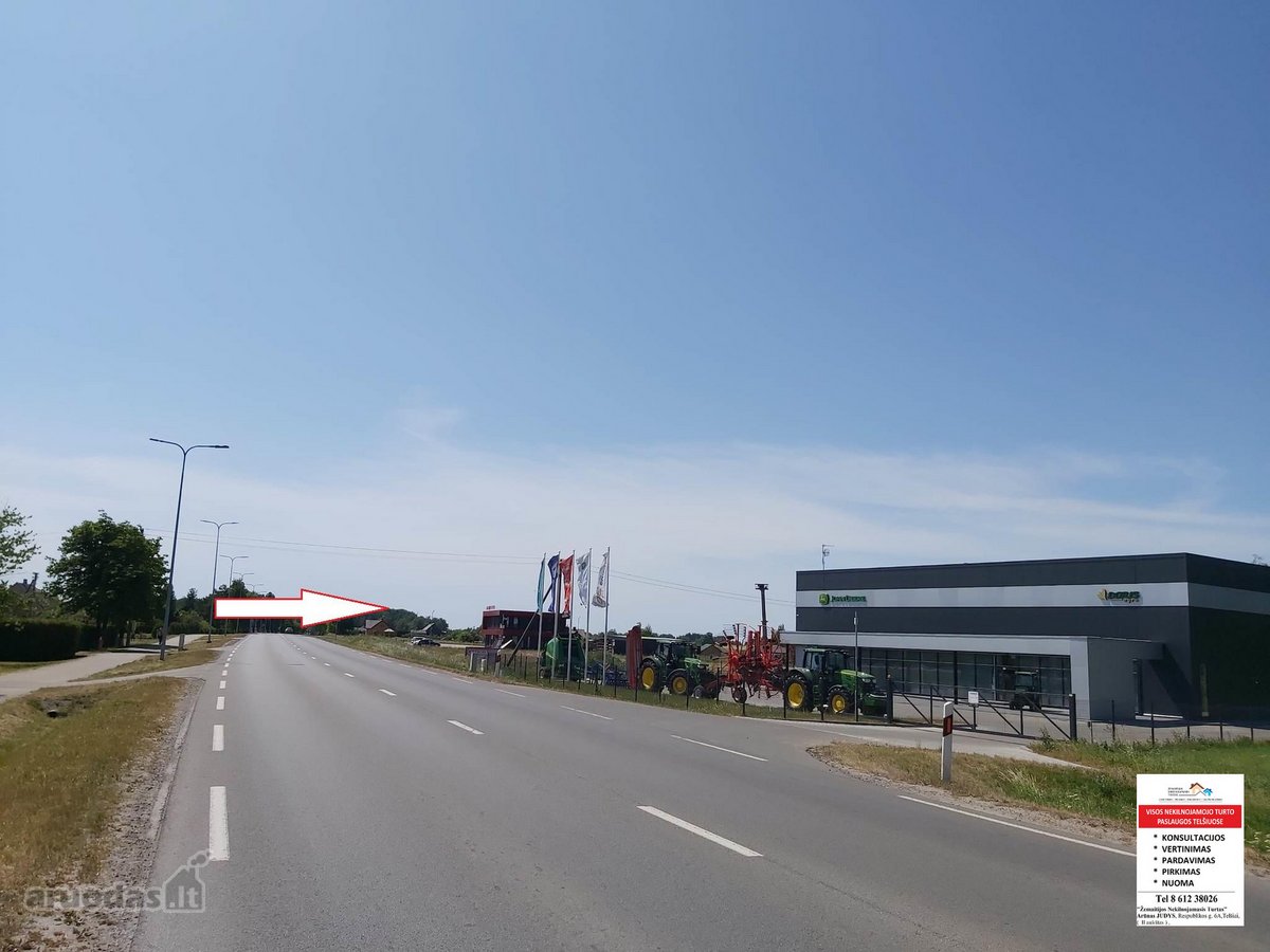 Parduodamas komercinės paskirties sklypas