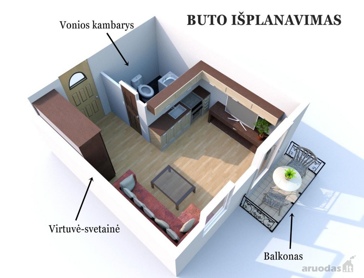 Išnuomojamas jaukus, nestandartinis, - nuotraukos Nr. 8