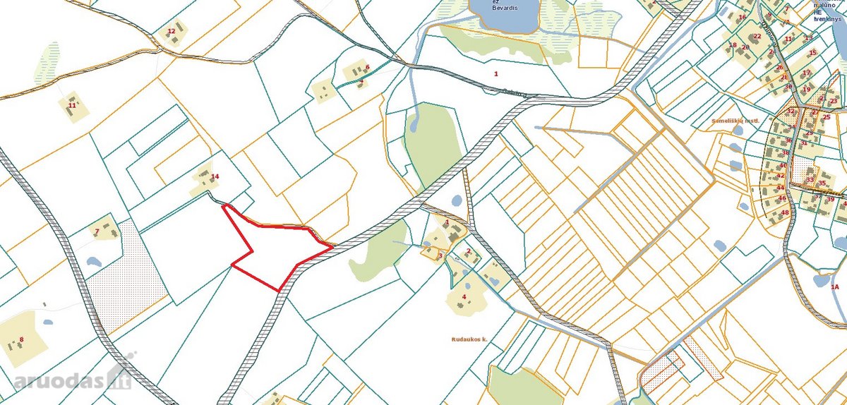 Parduodamas 2,10 ha žemės ūkio paskirties