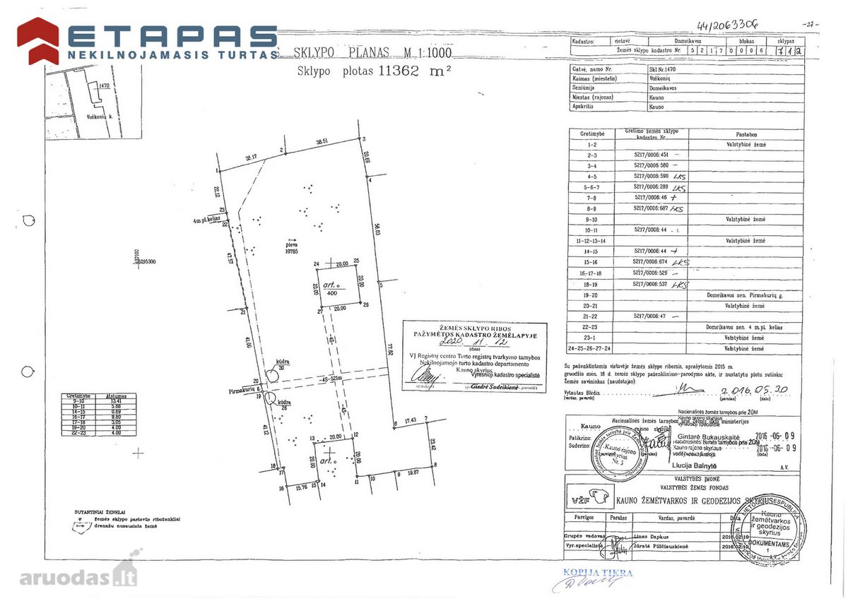 Parduodamas 1,13 Ha Žemės Sklypas Kauno