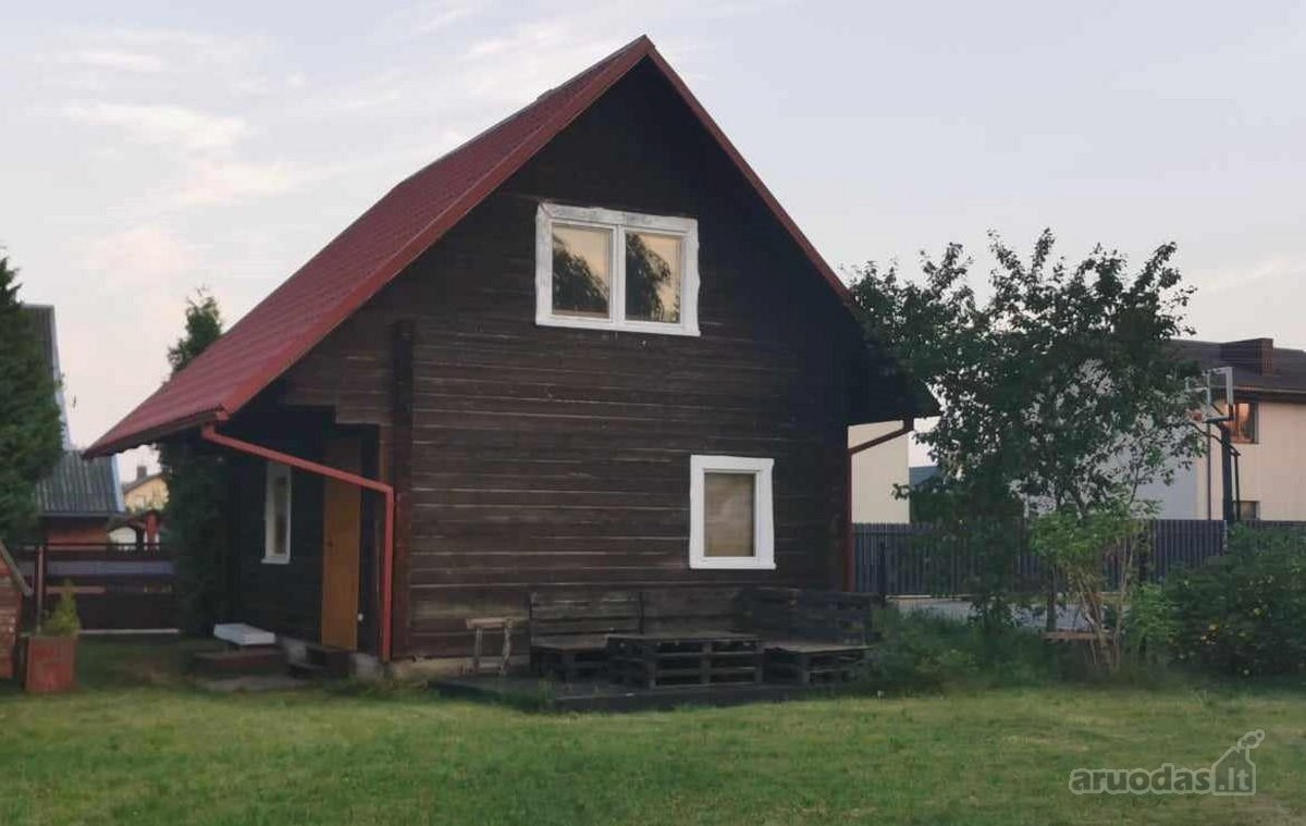 Namas, Vilniuje Balsiuose Kryžiokų Sodų 6-oji G., Rąstinis Sodo Namas ...