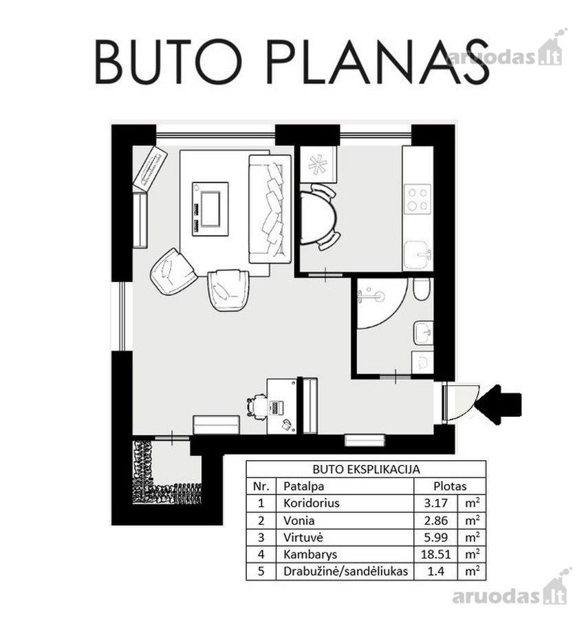 Nuomojamas Itin Jaukus Ir Saulėtas Butas - nuotraukos Nr. 19