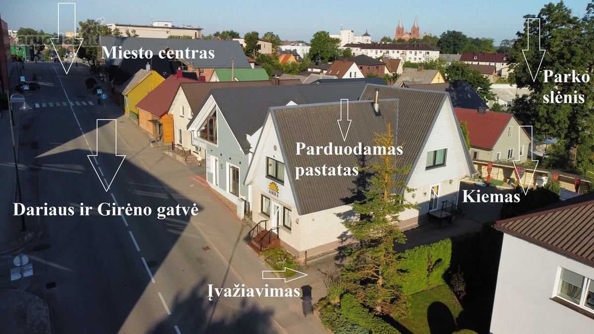 Komercijai arba gyvenimui pastatas su 4 arais - nuotraukos Nr. 2