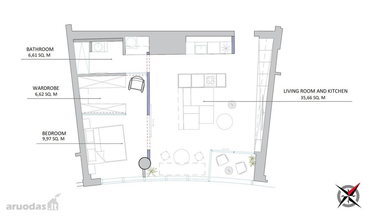 Puikus 2 kambarių butas Tower projekte – - nuotraukos Nr. 13