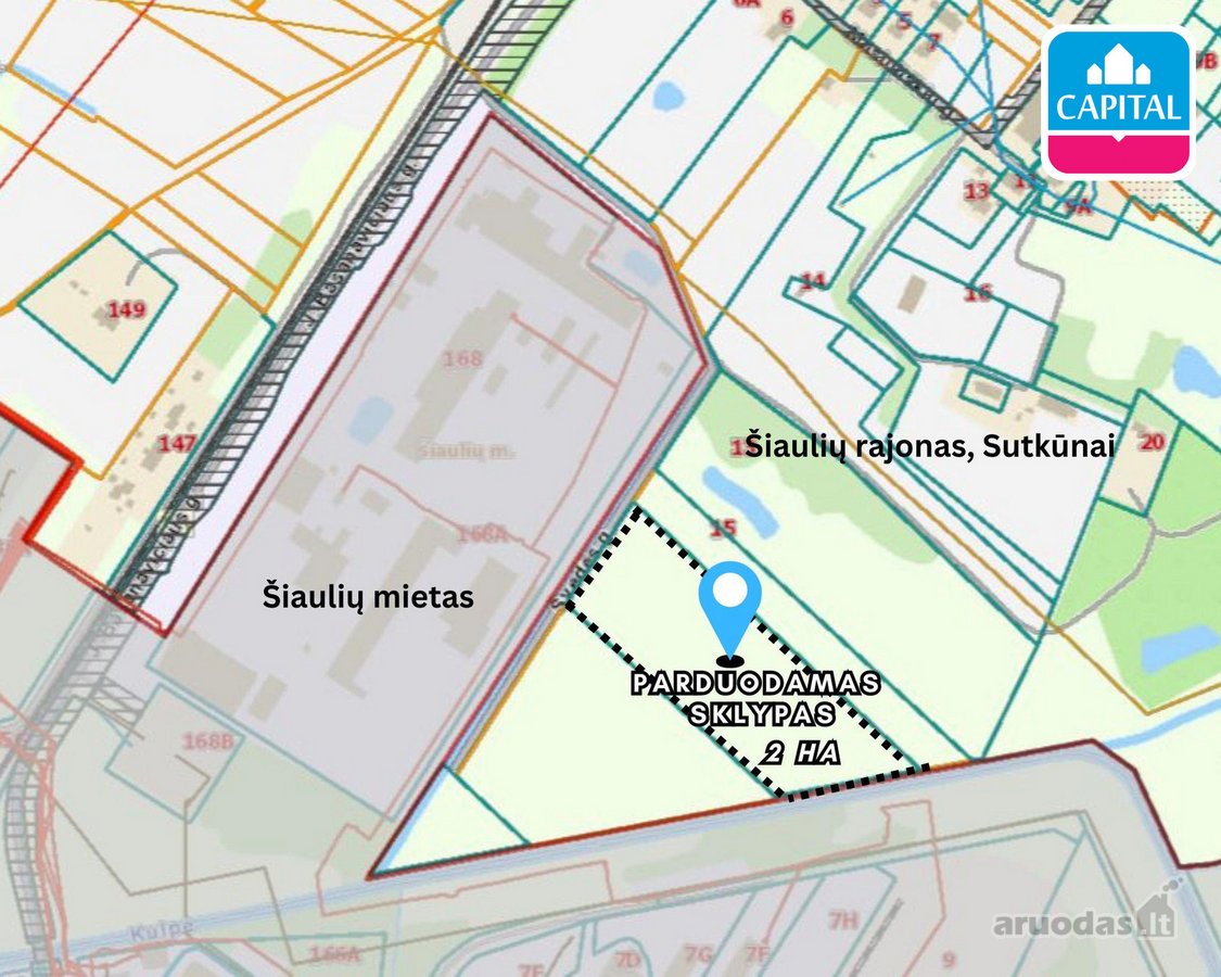 Šalia Šiaulių Miesto Ribos Parduodamas