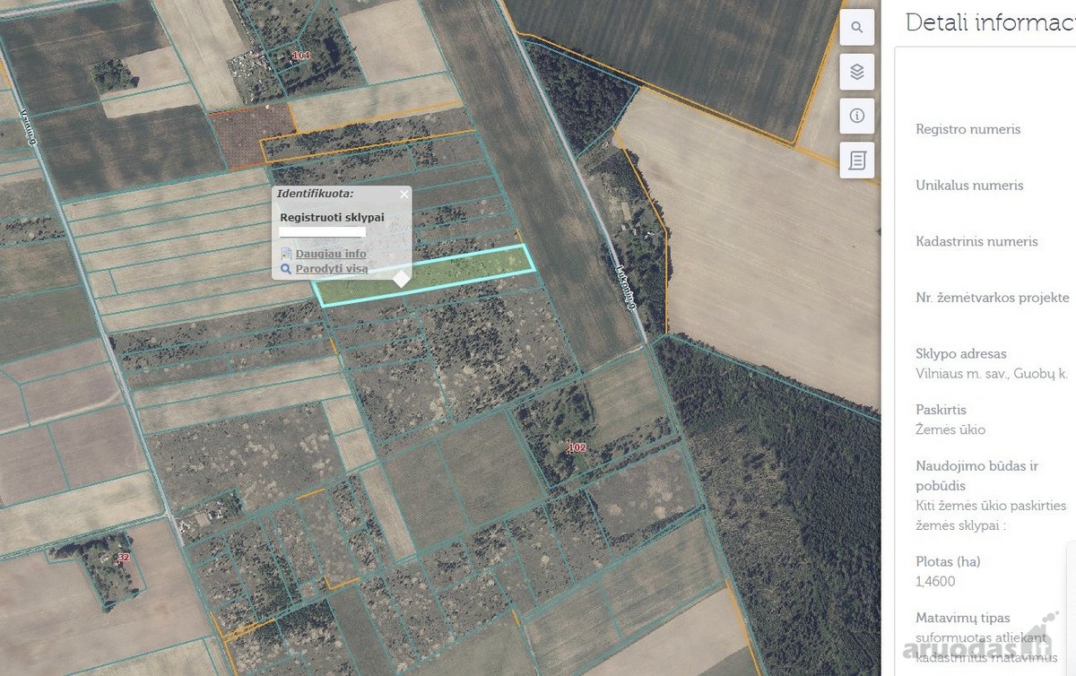Parduodamas 1.46 Ha Žemės Ūkio Paskirties - nuotraukos Nr. 4
