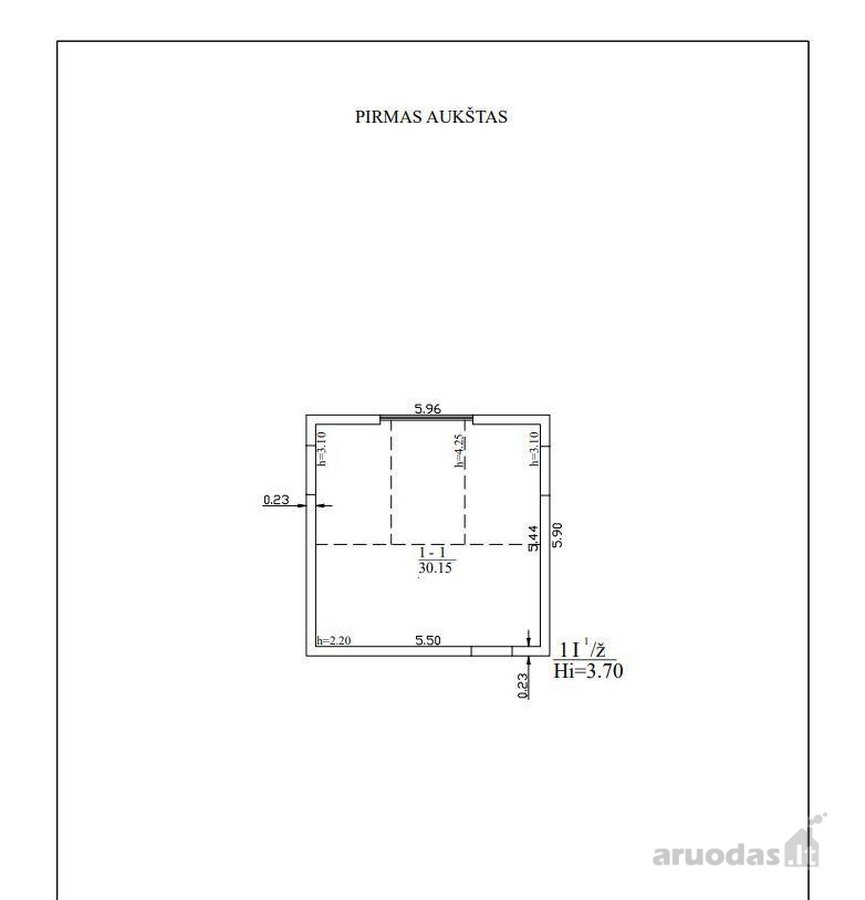 Parduodamas nebaigtas statyti 37m2 karkasinis - nuotraukos Nr. 15