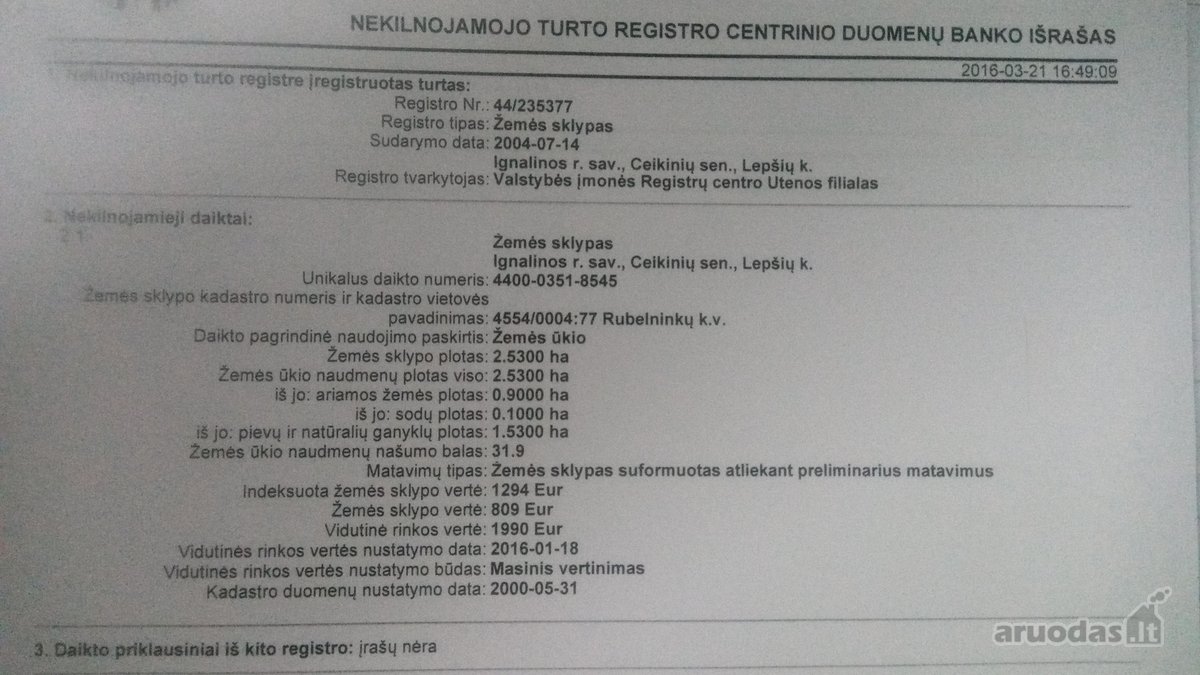 Unikalus daikto numeris (RC numeris): - nuotraukos Nr. 7