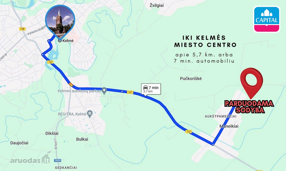 Parduodama Išpuoselėta Sodyba Kelmės R., Parko G. - nuotraukos Nr. 25