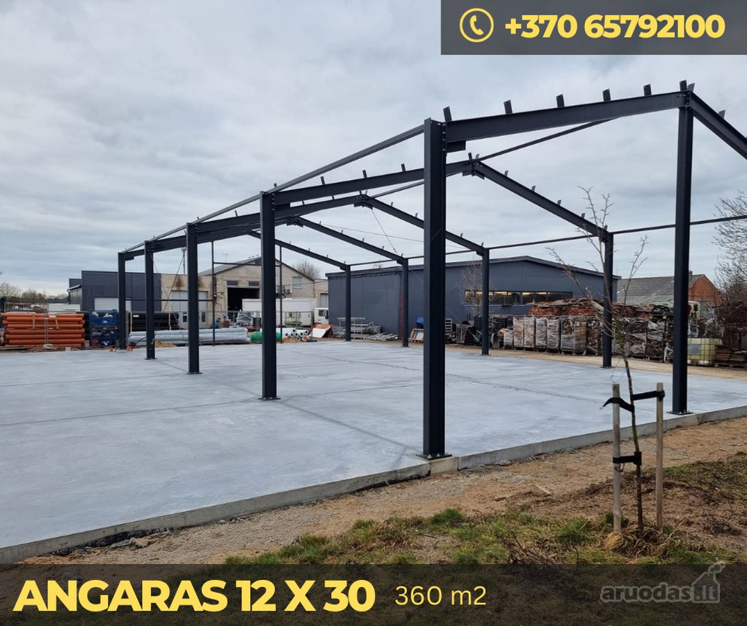 Parduodami naujai statomi angarai, - nuotraukos Nr. 22