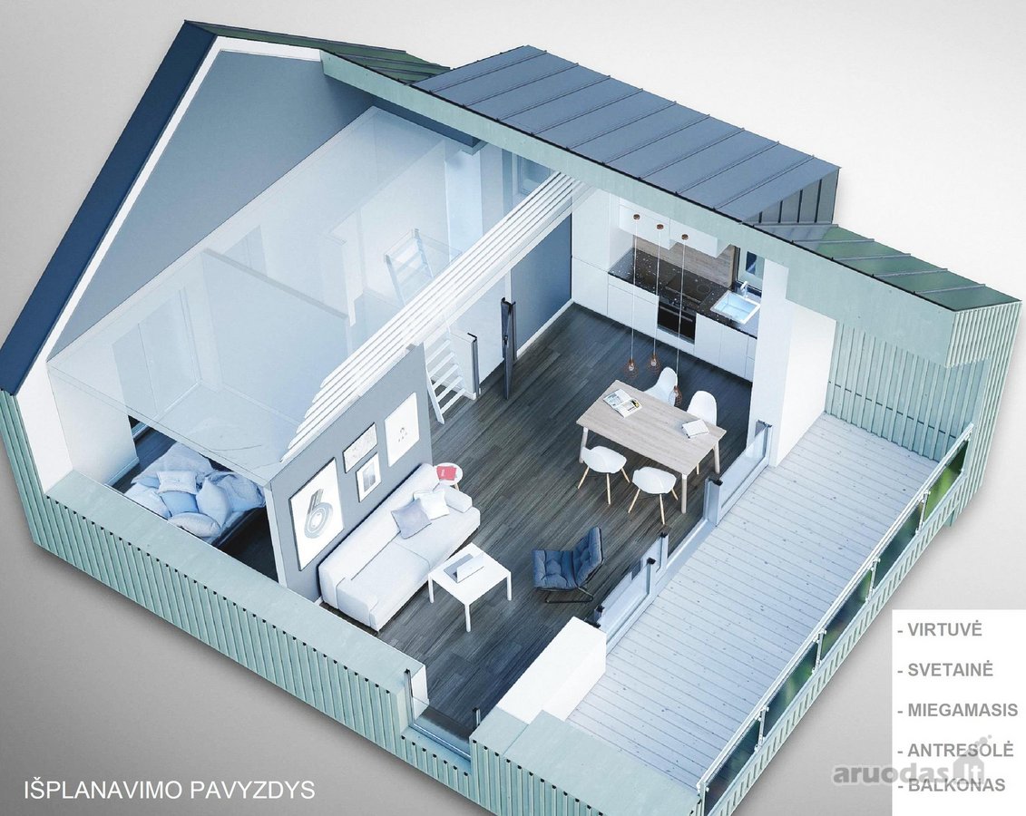 Komfortiškai įrengti 2 kam. apartamentai su - nuotraukos Nr. 14