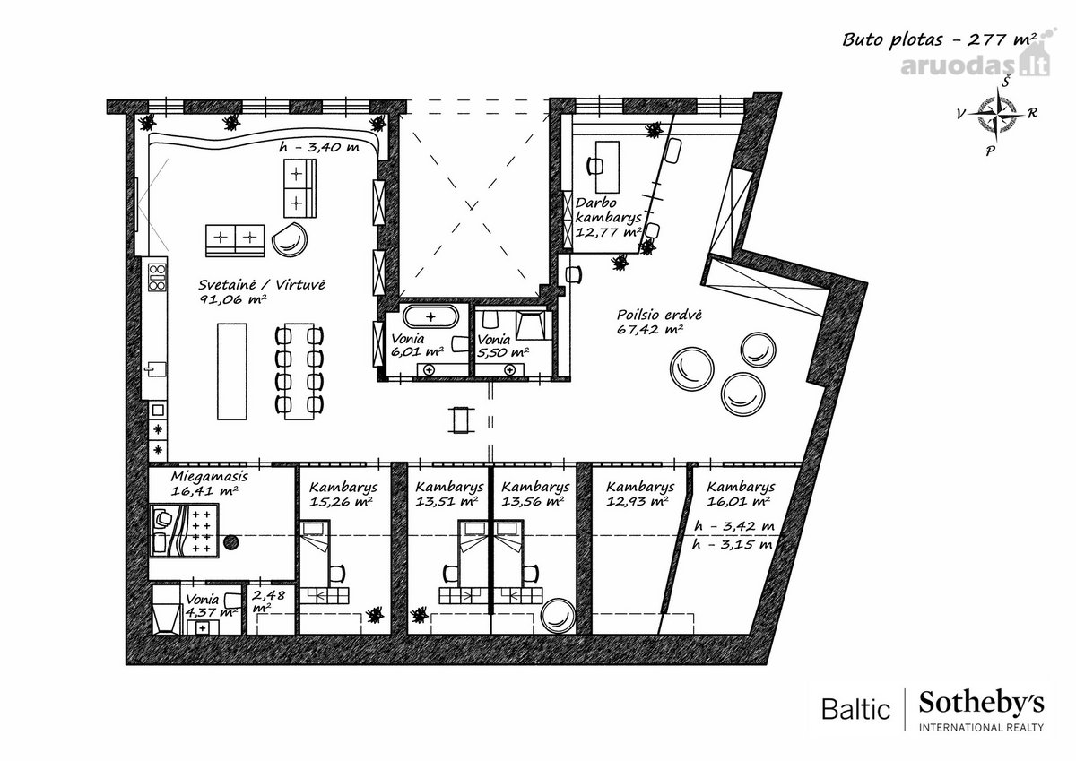 "Modernus būstas Senamiestyje" - nuotraukos Nr. 31