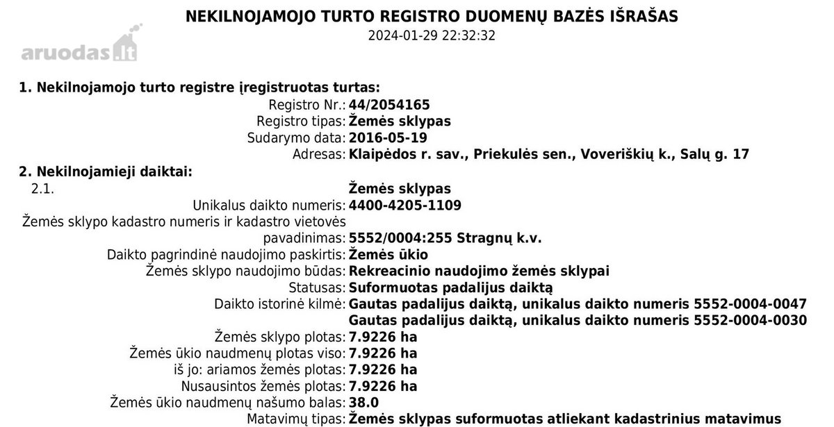 Parduodamas 7,92 Ha Sklypas - nuotraukos Nr. 6