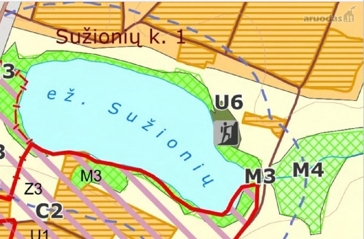 Parduodamas sklypas su pakrantė prie ežero - nuotraukos Nr. 4