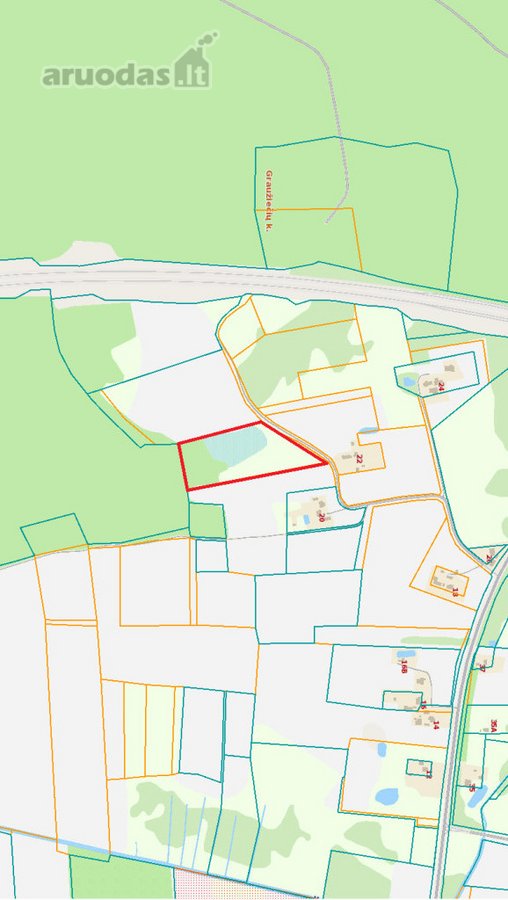 30 arų namų valdos sklypas, bendras 2,51 ha ploto - nuotraukos Nr. 9