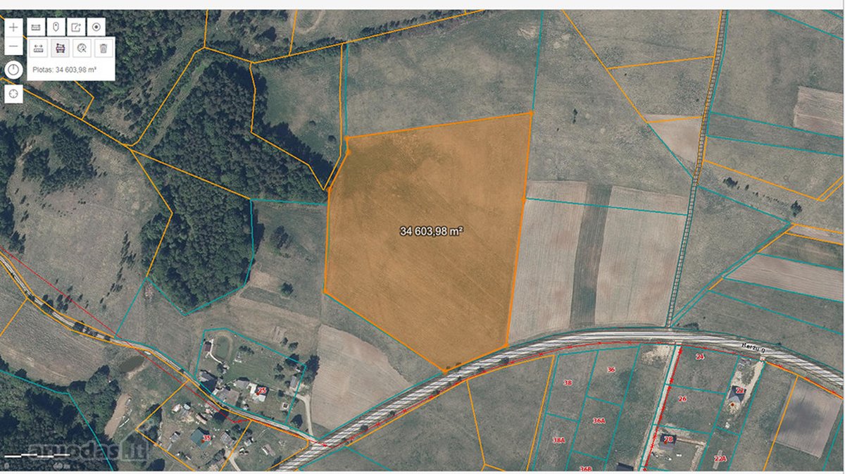 Parduodamas 3.47 ha. ploto žemės sklypas - nuotraukos Nr. 17