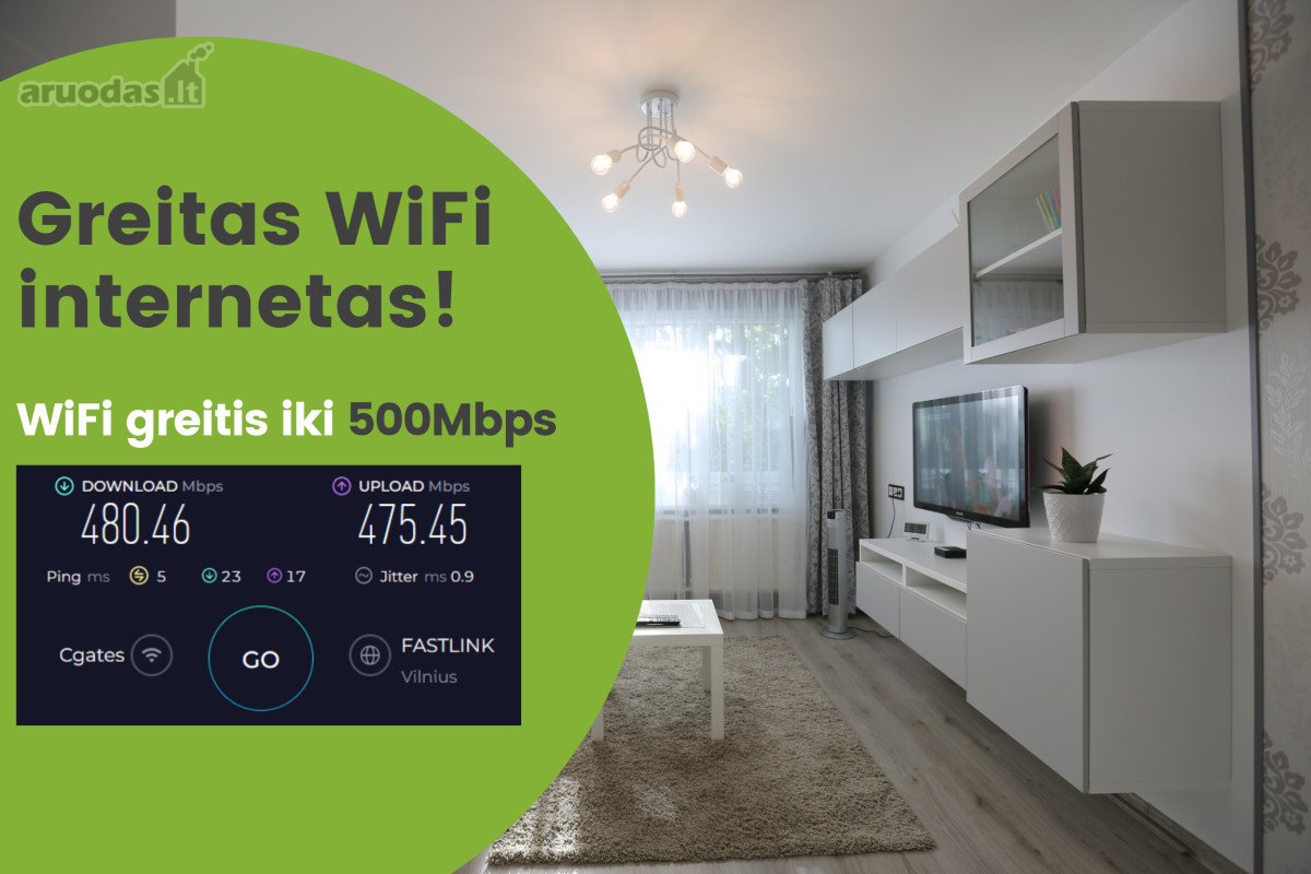 Naujai įrengtas modernus 1 kambario butas - nuotraukos Nr. 20